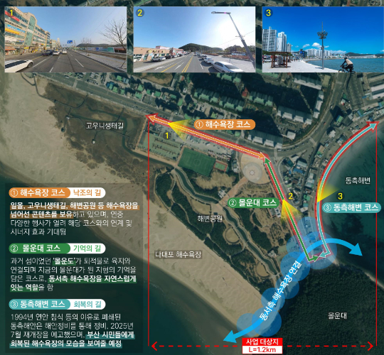 부산시가 다대포해수욕장 일원을 대상으로 품격잇는 부산거리 디자인 사업을 추진한다. 부산시 제공