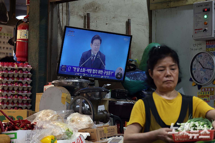 상인들이 바라보는 李대통령 "'국민이 주인인 나라'로 만들 것"[노컷네컷]
