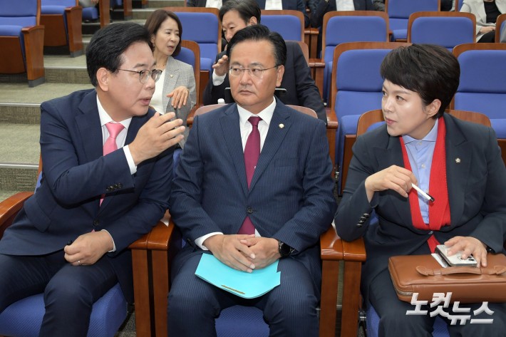 대화하는 송언석-유상범-김은혜