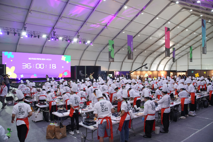 지난해 NS푸드페스타 경연대회. 익산시 제공