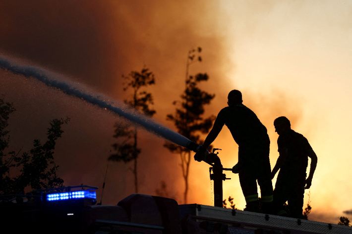 3일(현지시간) 독일에서 폭염으로 발생한 산불. 연합뉴스