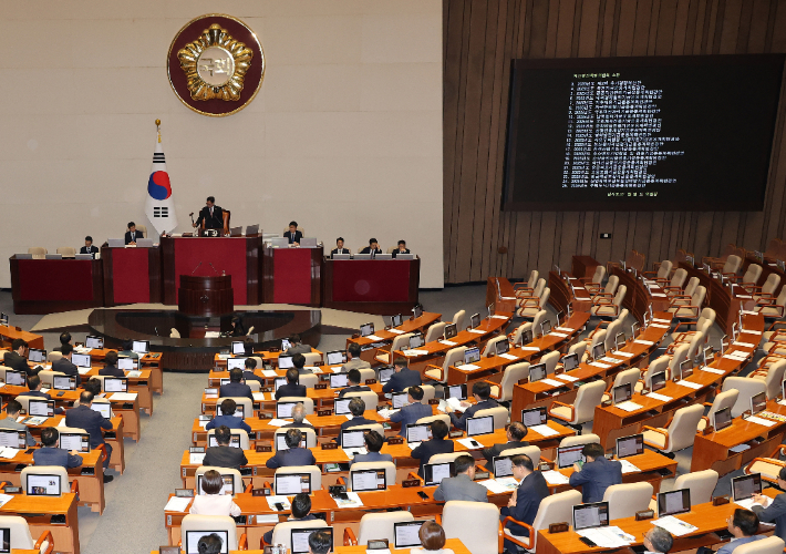 [속보]민생지원금 추경안 본회의 통과