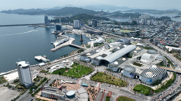 여수세계섬박람회장 전경. 전라남도 제공