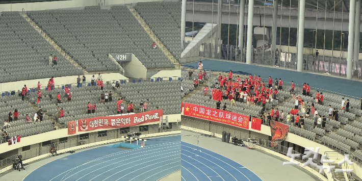 '텅텅 빈 3만5천 관중석' 동아시안컵 흥행 실패? 中 상대 3-0 대승에도 찜찜