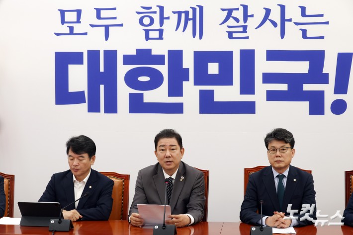 발언하는 김병기 당대표 직무대행 겸 원내대표