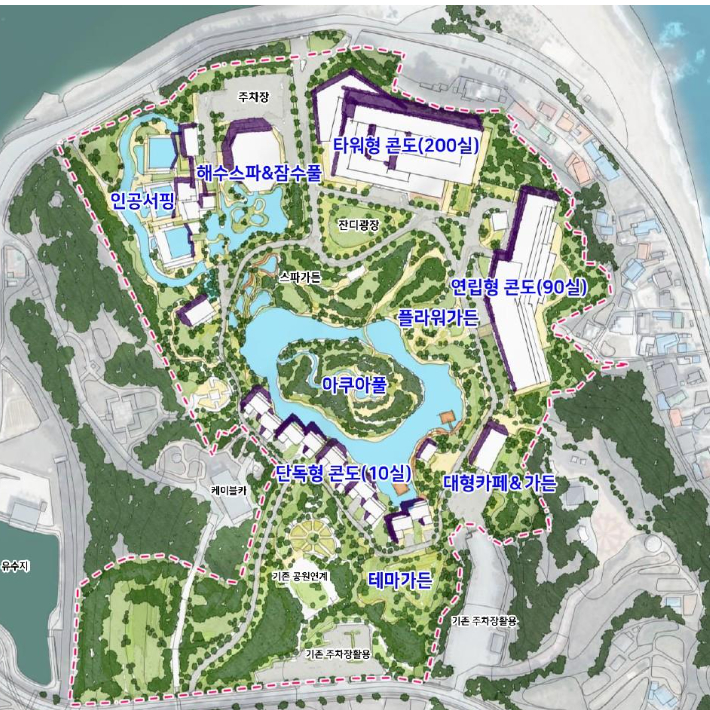 오션리조트·골프장 개발 민간사업자 공모 오션리조트 조감도. 울진군 제공