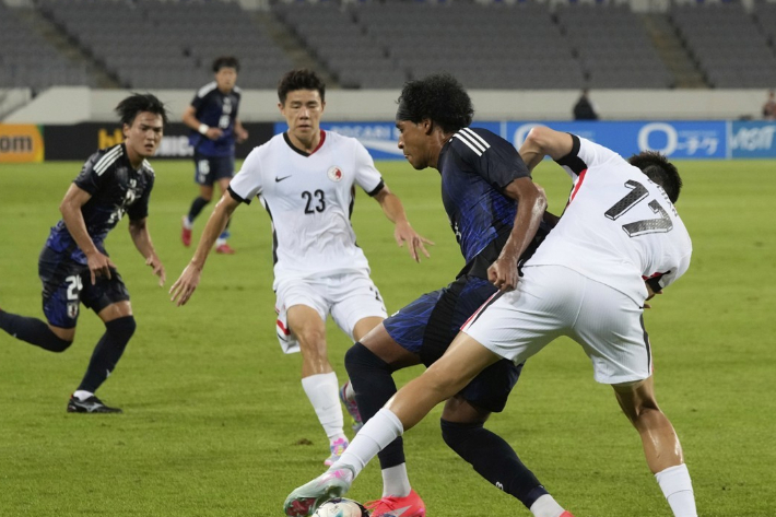 8일 용인미르스타디움에서 열린 일본과 홍콩의  2025 동아시아축구연맹(EAFF) E-1 챔피언십(동아시안컵) 1차전. 연합뉴스