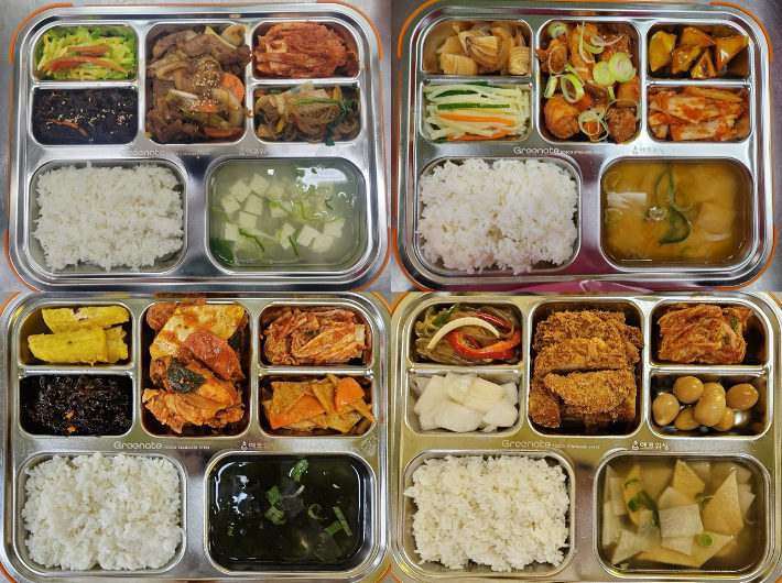 로컬푸드 여미락 도시락 샘플. 순천시 제공