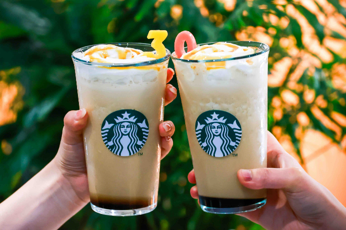 스타벅스, 프라푸치노 출시 30주년 기념 '카페 브륄레 프라푸치노' 선봬. 스타벅스 제공