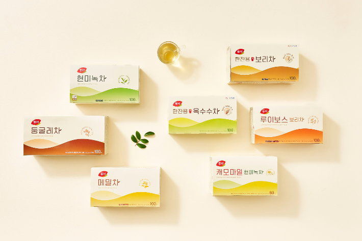 동서식품, 차(茶) 패키지 디자인 리뉴얼. 동서식품 제공