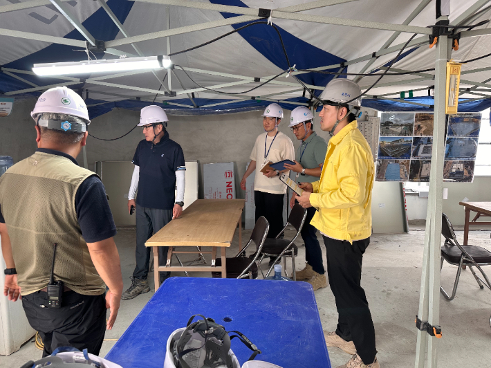 춘천시는 10일부터 관내 공공 건설공사 현장을 대상으로 안전사고 예방을 위한 집중 점검에 나섰다. 춘천시 제공