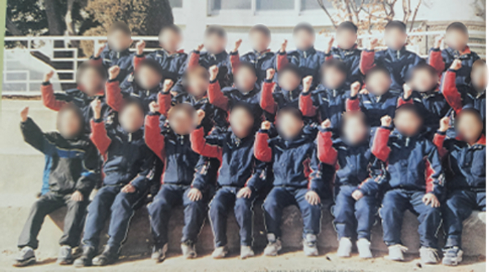 2003년 당시 천안초등학교 축구부원들. 윤장호 천안시티FC 명예 선수 제공