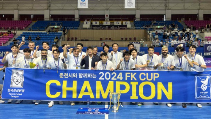 2024 FK CUP 남자부 우승팀인 경기LBFS. 한국풋살연맹 제공 