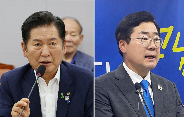 정청래vs박찬대, 與 당권 레이스 본격화…서로 "내가 明心"