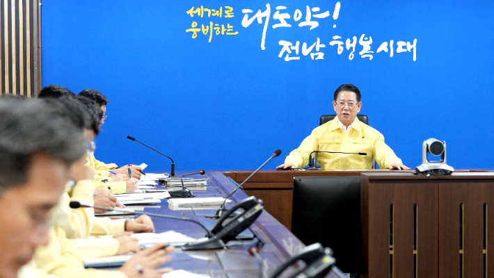 김영록 지사, 인명피해 없도록 행정력 총동원 당부