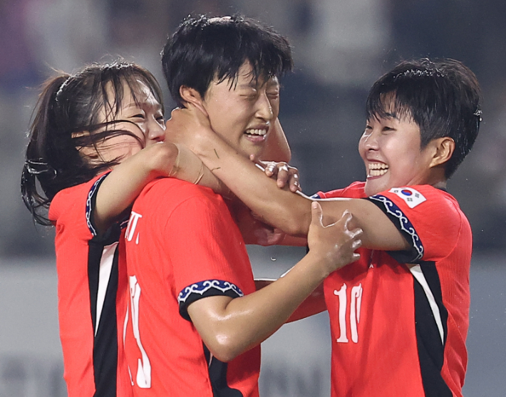'정다빈이 구했다' 한일전 패배 면한 여자 축구, 동아시안컵 2연속 무승부