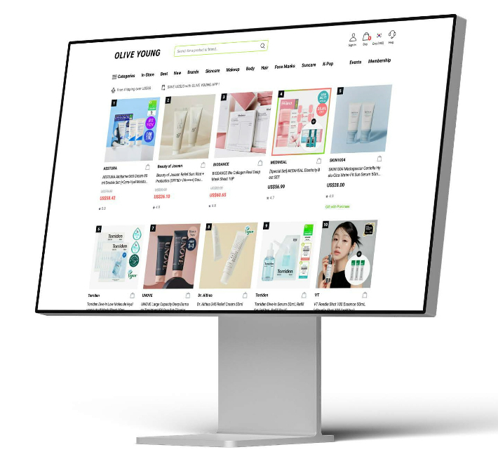 올리브영 글로벌몰 대표 이미지. CJ올리브영 제공