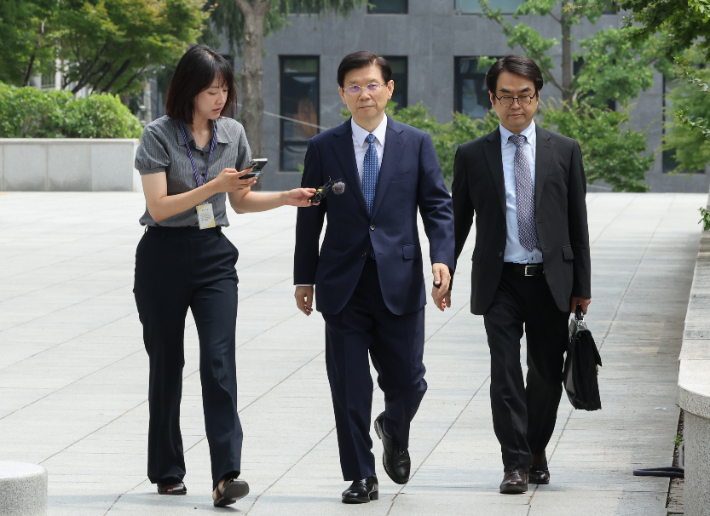내란특검 출석하는 박종준 전 대통령경호처장. 연합뉴스