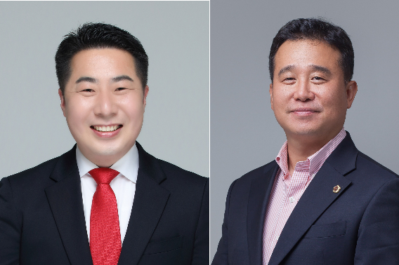 김종필.김성대 충북도의원. 충북도의회 제공