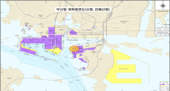 부산항 계획평면도. 해양수산부 제공