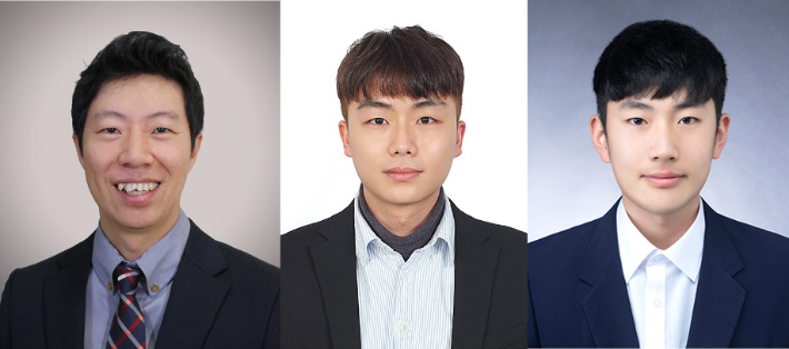 (왼쪽부터) 이슬기 교수, 김재호 연구원, 이윤석 연구원. UNIST 제공