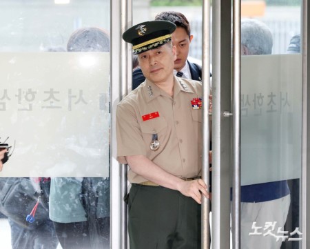 해병특검 참고인 출석하는 박정훈 대령