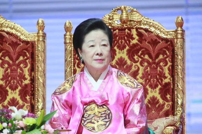한학자 총재. 연합뉴스