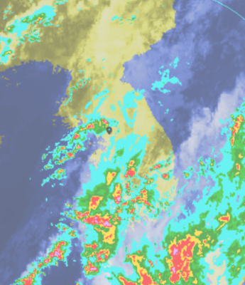 18일 오후 4시 기상청 홈페이지 캡처