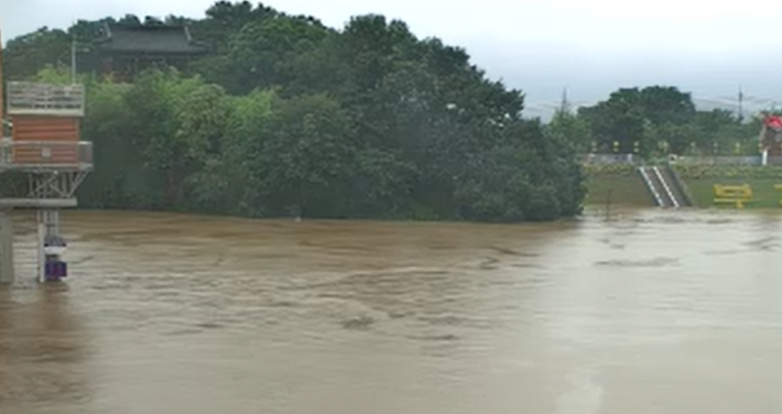 의령군 정암교. 낙동강홍수통제소 CCTV 캡처