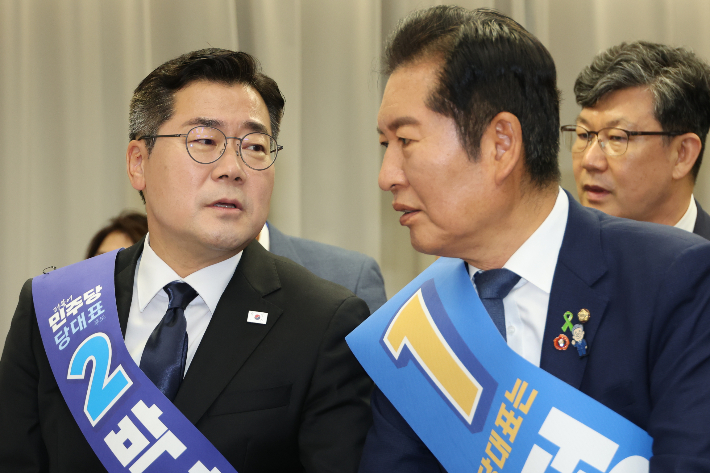與 호남·경기·인천 경선 연기…내달 2일 통합全大