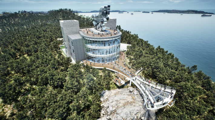 부산 서구 천마산 전망대 조감도. 부산 서구 제공