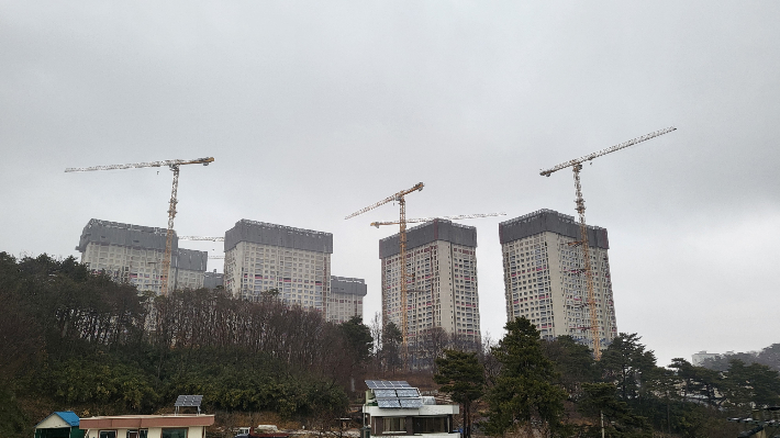 아파트 건설현장. 기사와 연관 없음. 박정민 기자