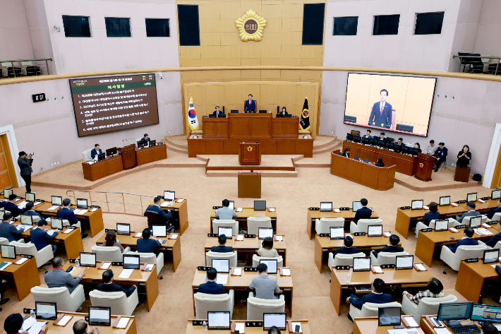 대전시의회 임시회 본회의. 대전시의회 제공