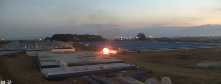 AI 영상검지기는 공사현장 불꽃도 감지할 수 있다. 서울시 제공