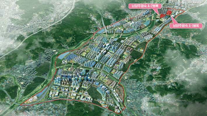남양주왕숙 지구 위치도. 국토교통부 제공
