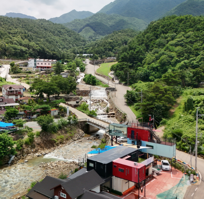 경남 산청군에 있는 사방댐. 산림청 제공