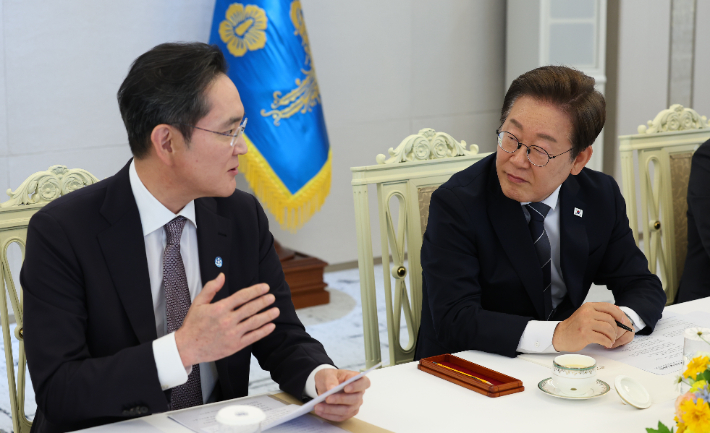 李대통령, 오늘 이재용 삼성 회장과 만찬…기업 총수 연쇄 회동