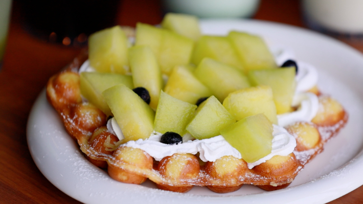 멜롱살롱의 디저트 메뉴. 노컷TV 캡처