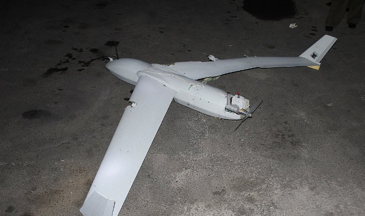 북한이 평양에서 한국군에서 운용하는 드론과 동일 기종의 무인기 잔해를 발견했다고 주장하며 공개한 사진. 연합뉴스