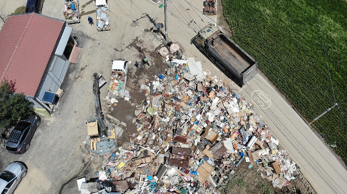 수해 현장. 예산군 제공