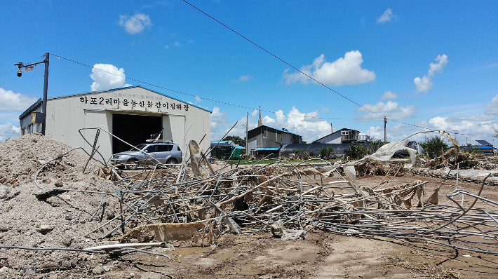 수해 현장. 예산군 제공