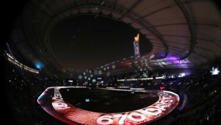 2019년 카타르 도하에서 열린 세계육상선수권 폐회식 모습. 연합뉴스