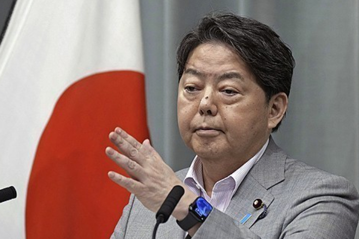 하야시 요시마사 일본 관방장관. 연합뉴스