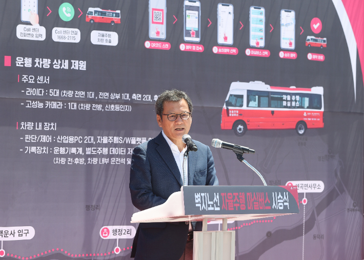 강릉시, 전국 지자체 최초 벽지노선 자율주행 마실버스 도입. 강릉시 제공