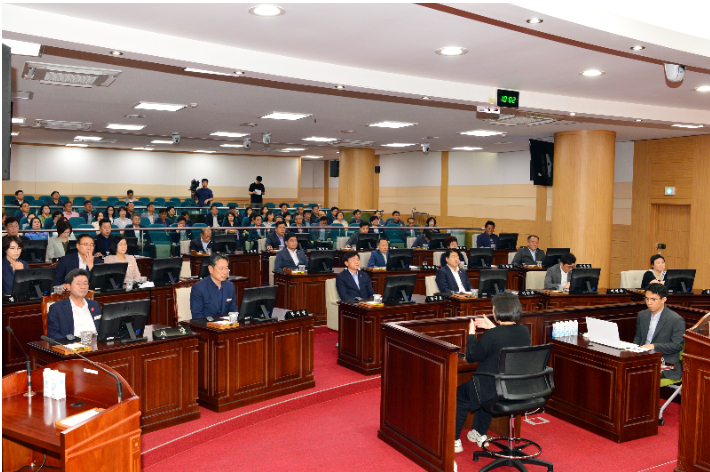 광양시의회 제339회 정례회 폐회식이 지난 23일 본회의장에서 열렸다. 시의회 제공 