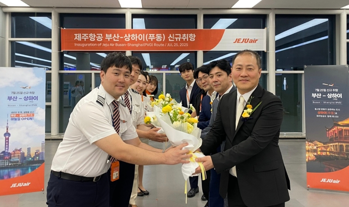 제주항공, 부산-상하이 노선 신규 취항…주 4회 운항