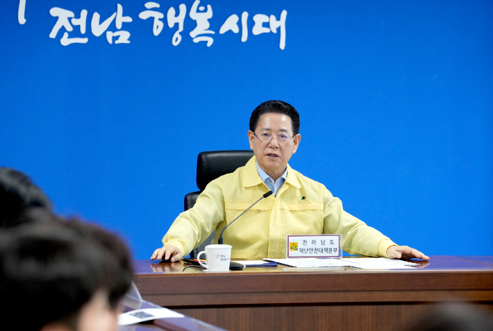 김영록 지사 "폭염 취약분야 집중관리로 피해 최소화" 당부
