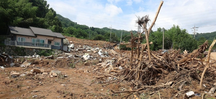 산청군 산사태. 연합뉴스 