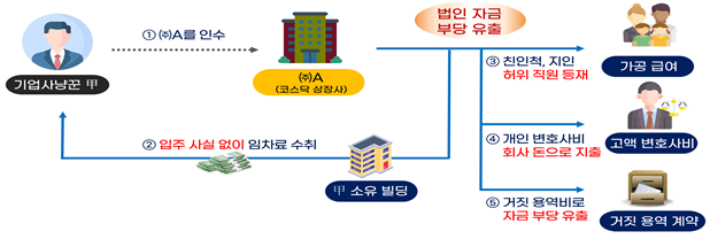 국세청 적발 혐의 사례. 국세청 제공