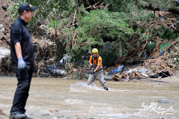 괴물 폭우가 할퀸 가평 조종면. 가평=박종민 기자